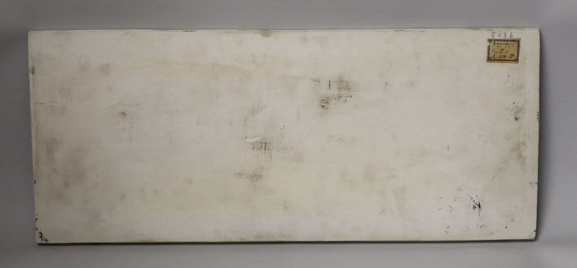 A large early 19th century Wedgwood green jasper plaque with classical reliefs, impressed mark Wedgwood A, 21 x 50cm